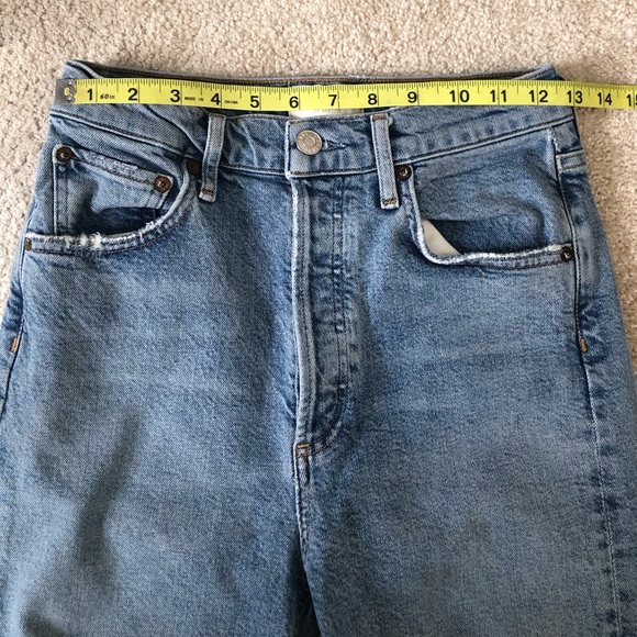 AGOLDE Riley Distressed High-Rise Jeans - Picture 4 of 11